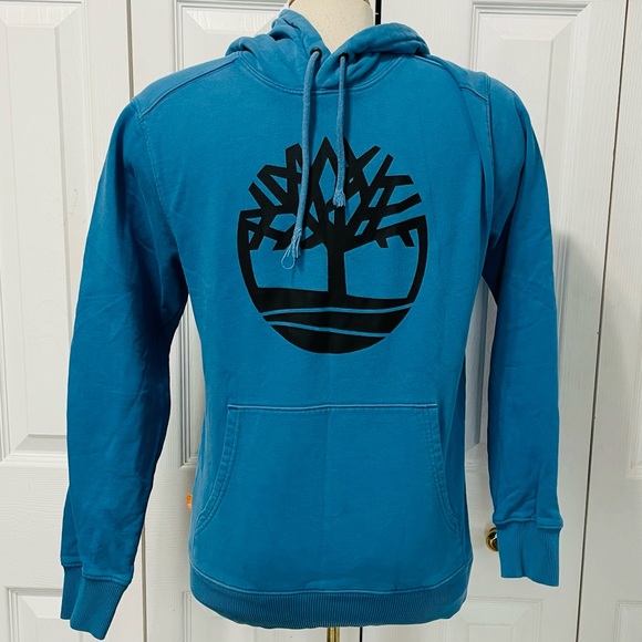Timberland Other - Timberland Teal Hooded Sweatshirt with Black Tree Logo